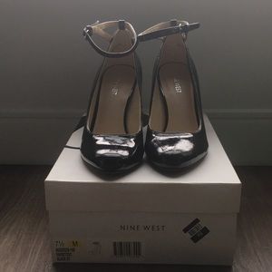 Patent leather pumps